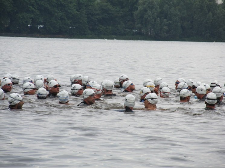 Start zwemmen triathlon